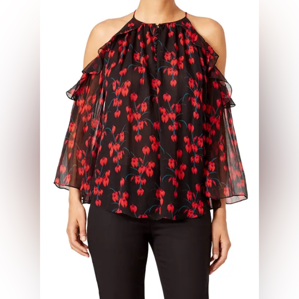 Cold Shoulder Blouse by Rachel Zoe - Picture 1 of 10